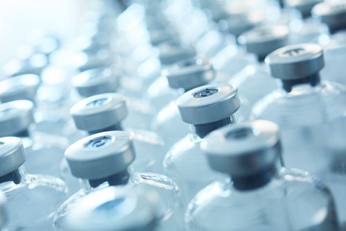 vials close up